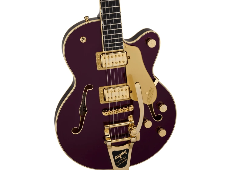 Gretsch Broadkaster Jr. LX Center Block String-Thru Bigsby, EB, Blackberry 