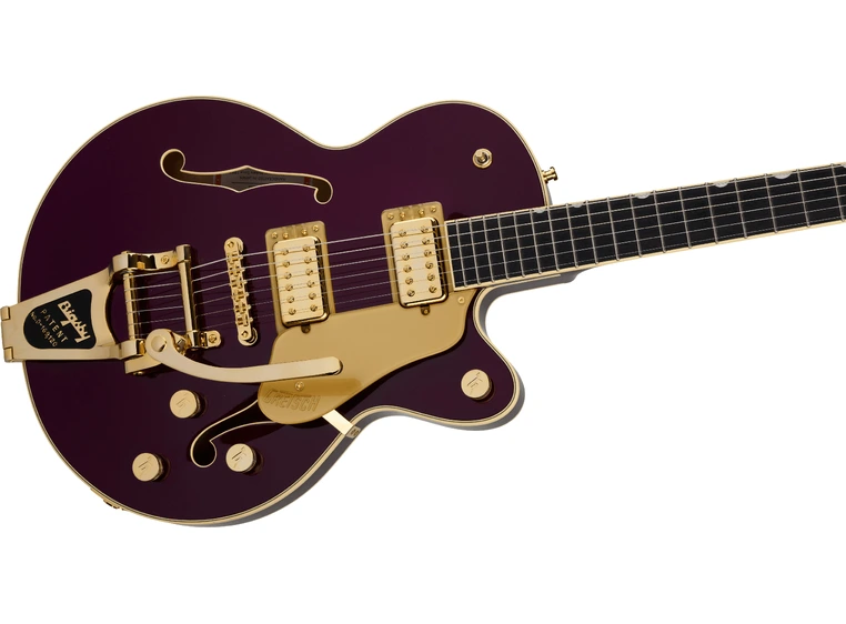 Gretsch Broadkaster Jr. LX Center Block String-Thru Bigsby, EB, Blackberry 