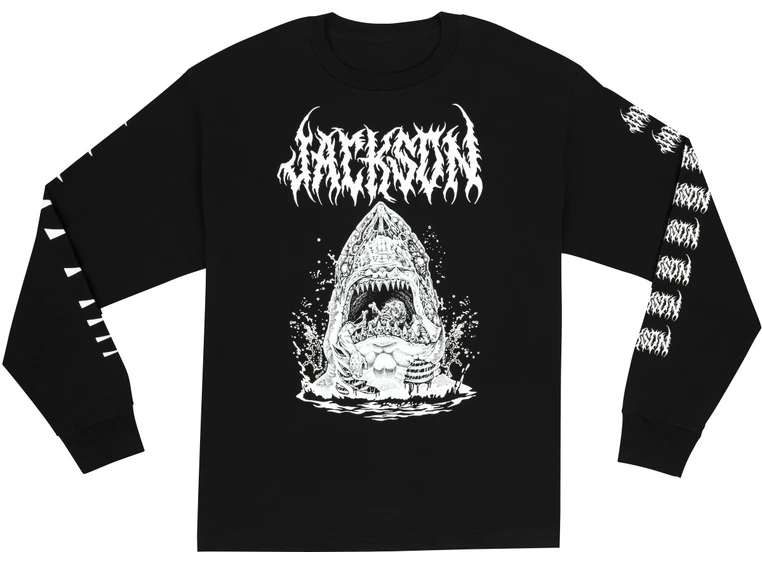 Jackson Sharkrot L/S T-Shirt, Black L 