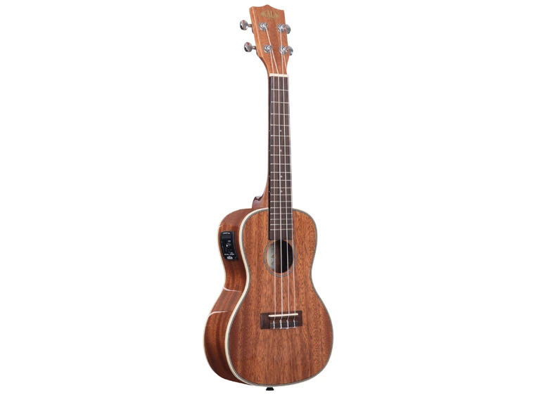 Kala KA-CGE Gloss Mahogany Concert Ukulele, med EQ & Bag (UB-C)