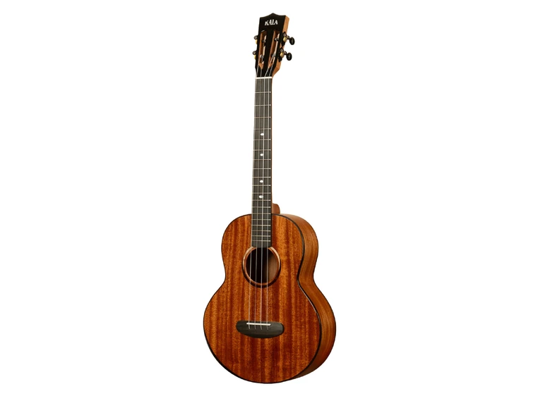 Kala KA-CT-SMH-BG Contour All Solid Gloss Mahogany Baritone Ukulele, med bag 