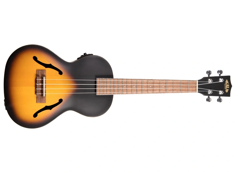 Kala KA-JTE/2TS Tobacco Burst Archtop Tenor Ukulele, med EQ & case (UC-T) 