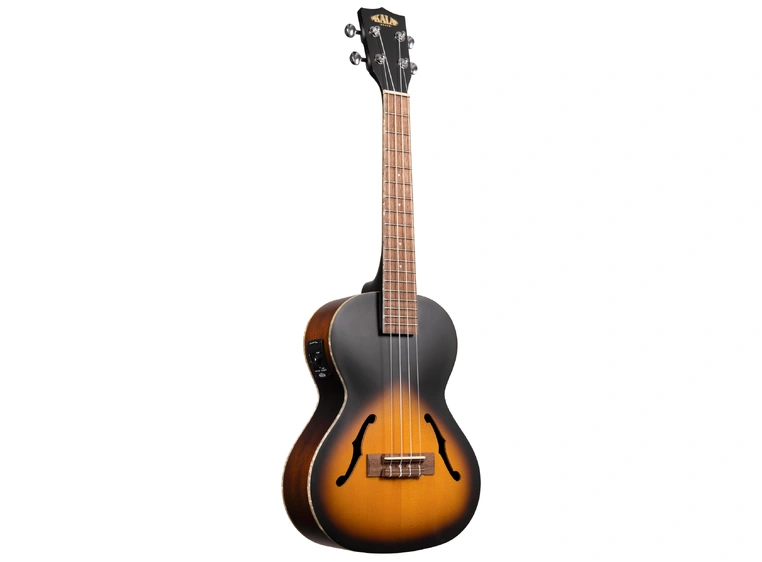 Kala KA-JTE/2TS Tobacco Burst Archtop Tenor Ukulele, med EQ & case (UC-T) 