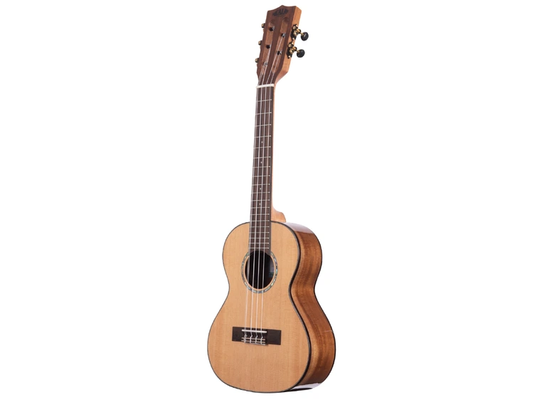 Kala KA-SCAC-T5 Gloss Solid Cedar Top Acacia 5-String Tenor Ukulele, bag, UB-T 