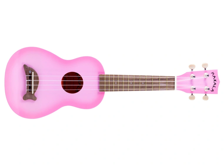 Kala Makala Dolphin MK-SD-PKBURST Pink Burst Soprano Ukulele med bag 