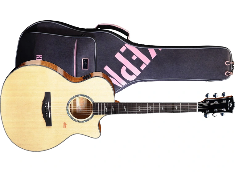 Kepma Guitars Solid Top F2SE Natural Grand Auditorium Ak.gitar m/pickup 