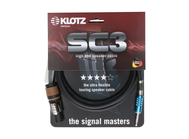 Klotz SC3 speaker cable Neutrik 