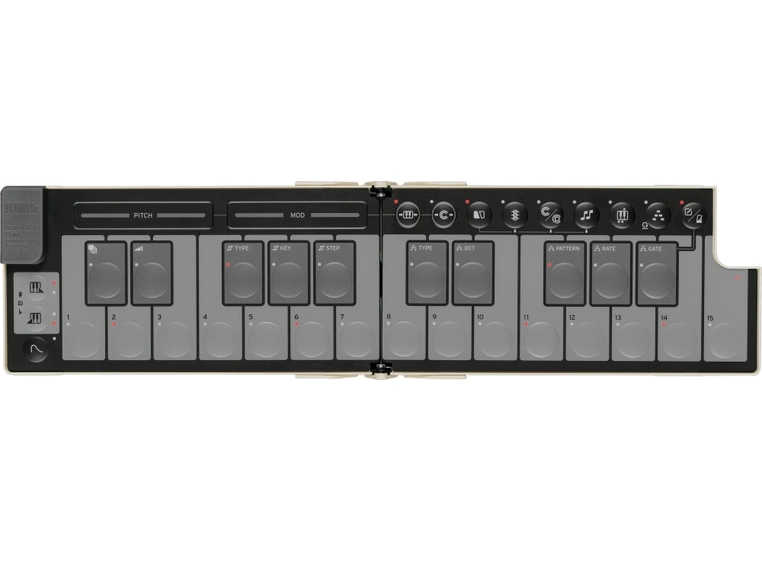 Korg nanoKEY Fold MIDI-keyboard Sand Beige 