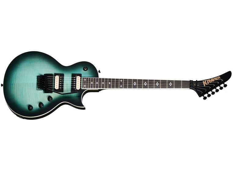 Kramer Assault Figured Caribbean Blue Perimeter, Inkl. Premium Gig Bag 