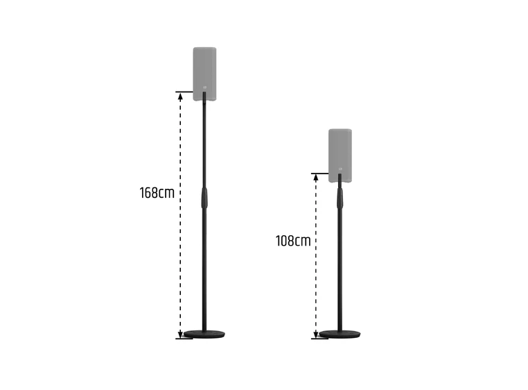 LD Systems DAVE 10 G4X STAND Høyttalerstativ rund base, DAVE 10 G4X 