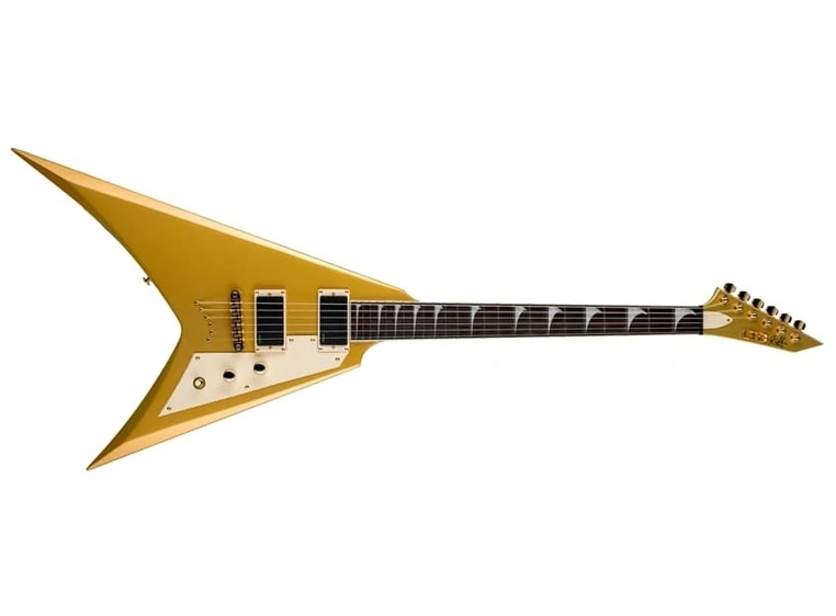 LTD KH-V Metallic Gold Kirk Hammett Signature 