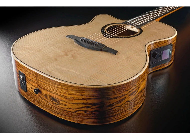 Lag Guitars HV30-L-ACE Lefthand HyVibe 30 Auditorium Cutaway Gloss 