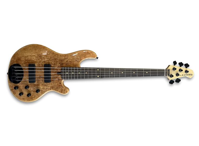 Lakland Skyline 55-01 Deluxe Bass 5-Str Spalted Maple Top, Natural Gloss