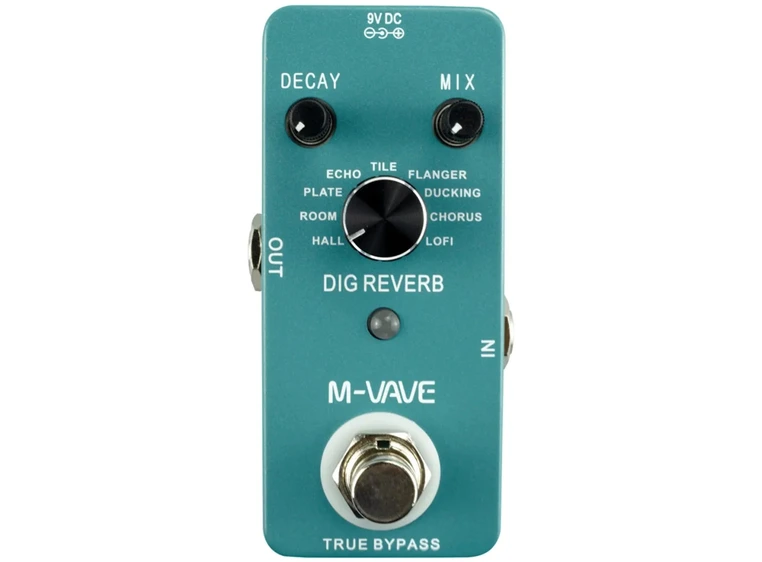 M-vave Dig Reverb effektpedal for gitar 