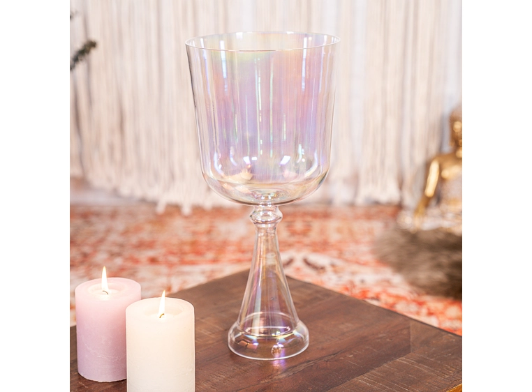 Meinl Sonic En. CSC7BCL Crystal Singing Chalices, Crown Chakra, 18cm, B3, Clear 