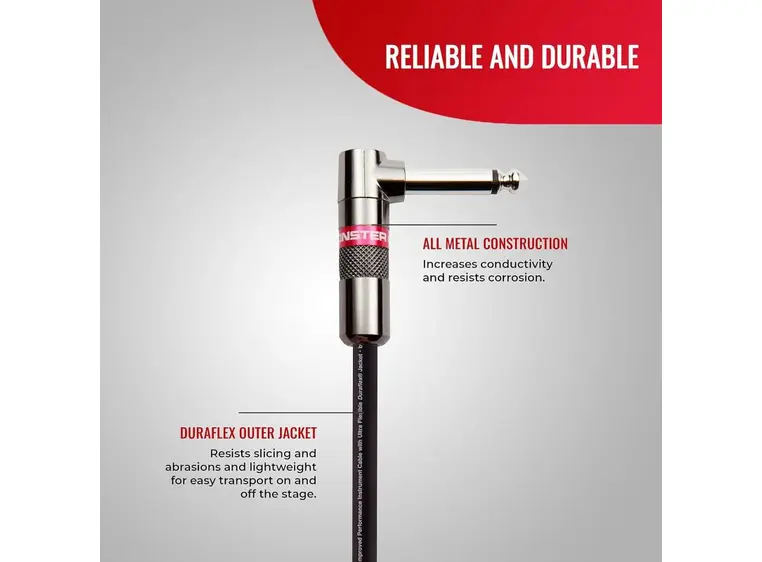 Monster Classic 8 in. angled 1/4" plugs (600493) 