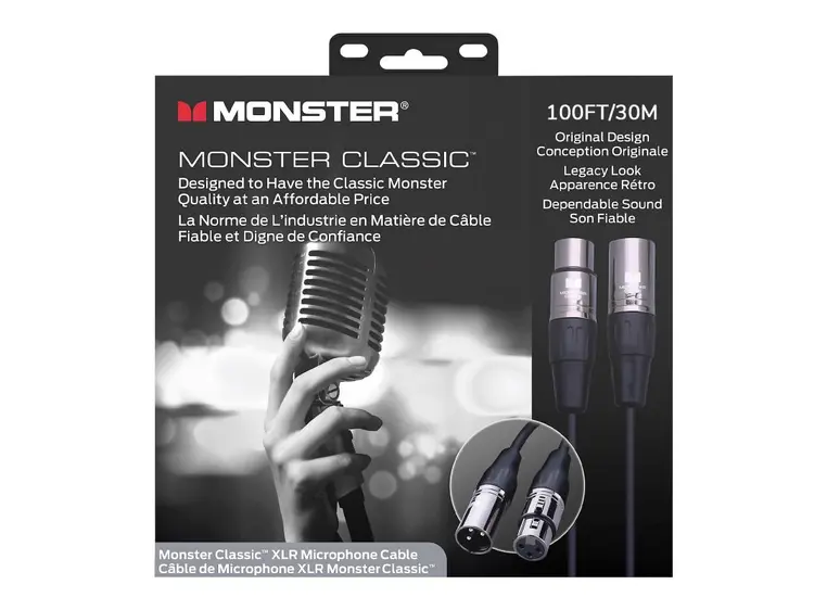 Monster Classic, Microphone 100 ft. XLR (60013) 