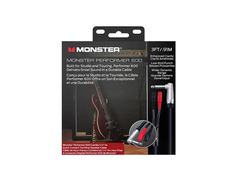 Monster Performer 600, Speakon 3 ft. Faston (600510) 