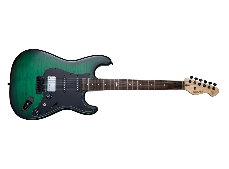 Mooer MSC31 Pro Guitar - Green Burst 