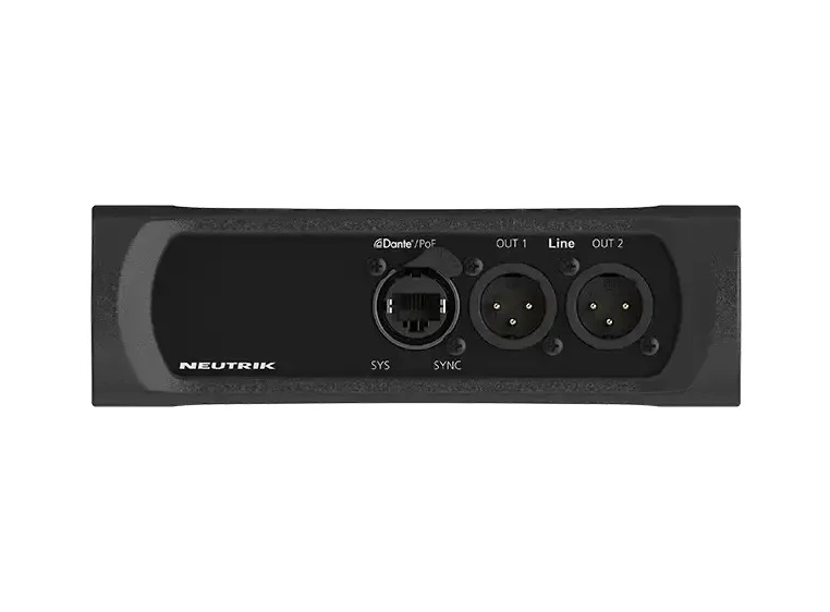 Neutrik Dante Interface 2 linje UT må ha PoE 