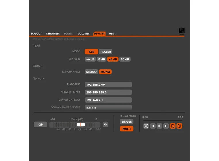 Palmer Grand Audition MKII 24-kanals høyttalerswitch-system 