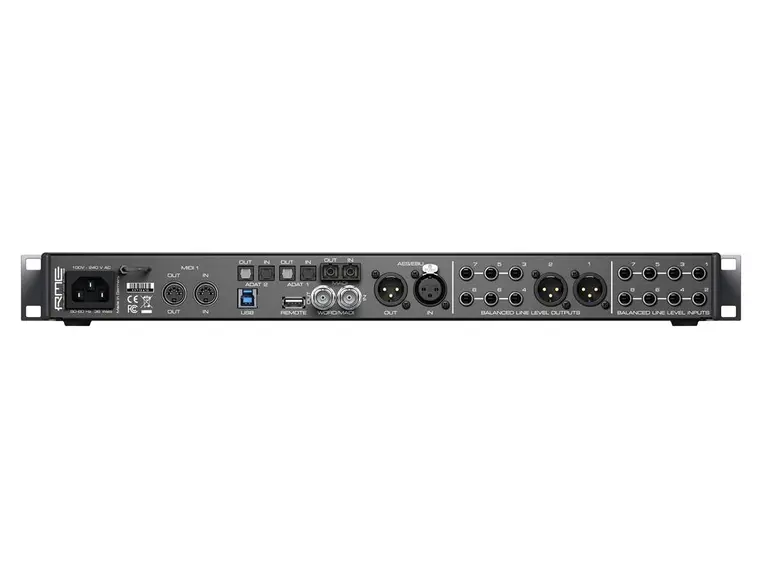 RME Fireface UFX III 188-Channel, 192 kHz, USB3 Lydkort 