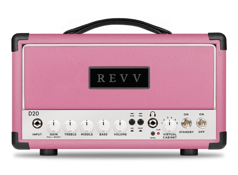 Revv D20 Rørtopp Headshell Pink 