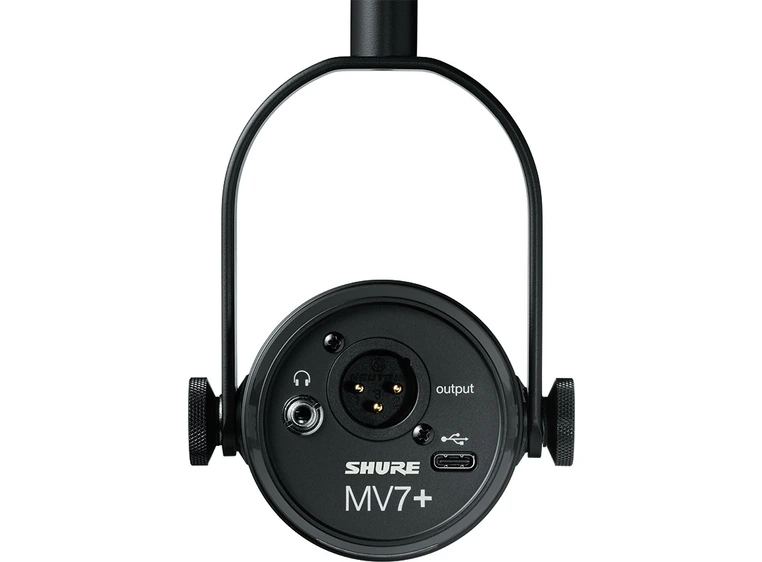 Shure MV7+ Black XLR/USB Speech microphone 