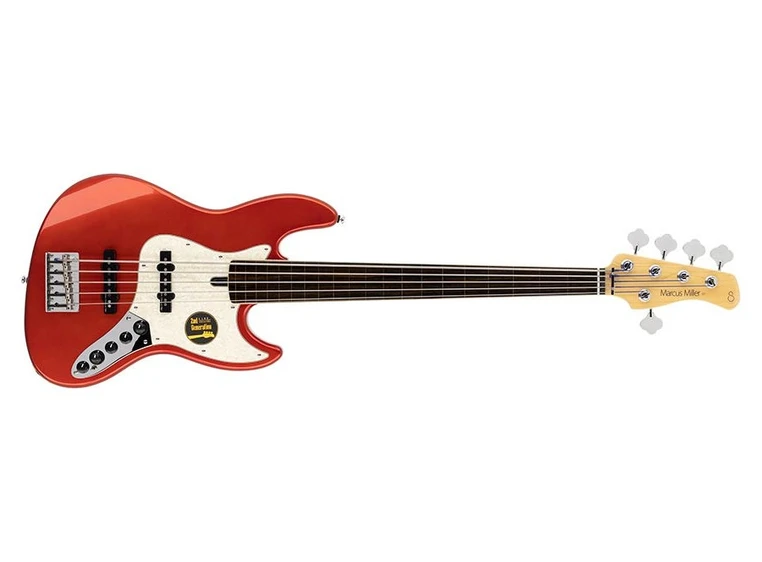 Sire Marcus Miller V7 Alder-5 Fretless Bright Metallic Red 