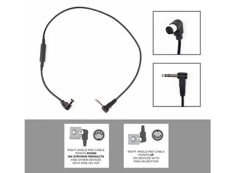 Strymon MIDI-EXP Cable Right Angle MIDI - Right Angle 1/4" TRS 