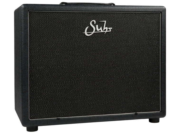 Suhr 1x12 Badger Gitarkabinett Graphite, Black/Silver Grill. Veteran 30 