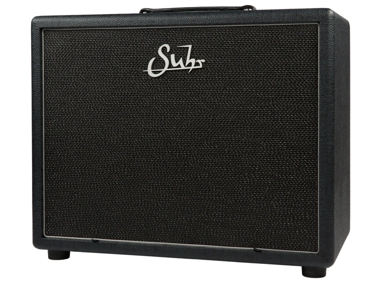 Suhr 1x12 Badger Gitarkabinett Graphite, Black/Silver Grill. Veteran 30 
