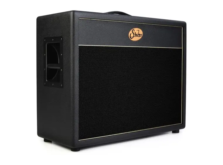 Suhr 2x12 Deep Gitarkabinett Black grill. Warehouse Veteran 30, Black 