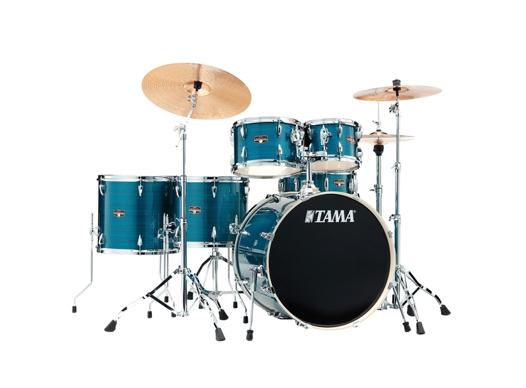 Tama IP62H6WC-HLB Imperialstar 6-del 22 Komplett sett m. cymb.Hairline Black 