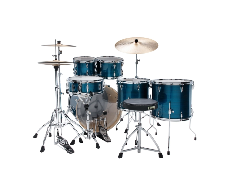 Tama IP62H6WC-HLB Imperialstar 6-del 22 Komplett sett m. cymb.Hairline Black 