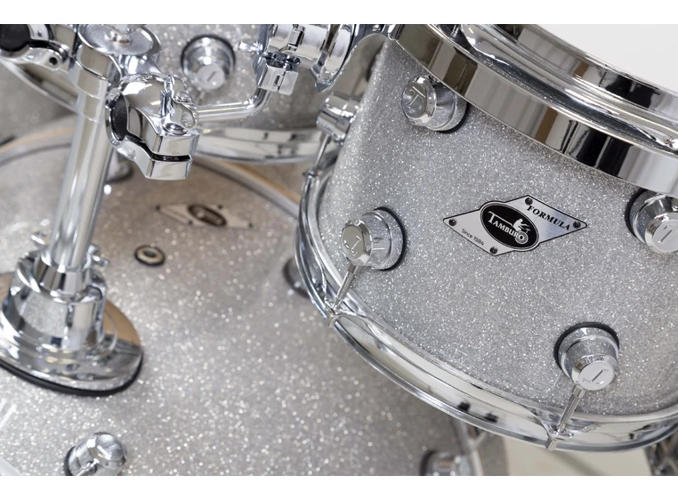 Tamburo TB FORMULA22SLSK Formula-sett 10T12T16FT14SD22BD Silver Sparkle 