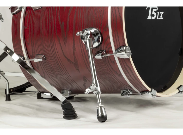 Tamburo TB T5LXR22WGRD Trommesett WRAP/PVC red wood, 22" bass drum 