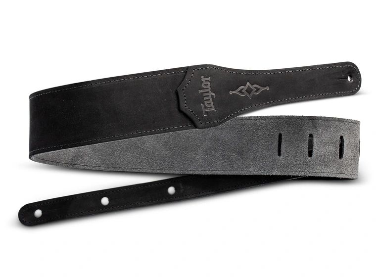 Taylor Gemstone Strap, Sanded Suede Black, 2.5" 