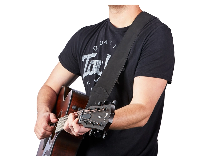 Taylor Gemstone Strap, Sanded Suede Black, 2.5" 