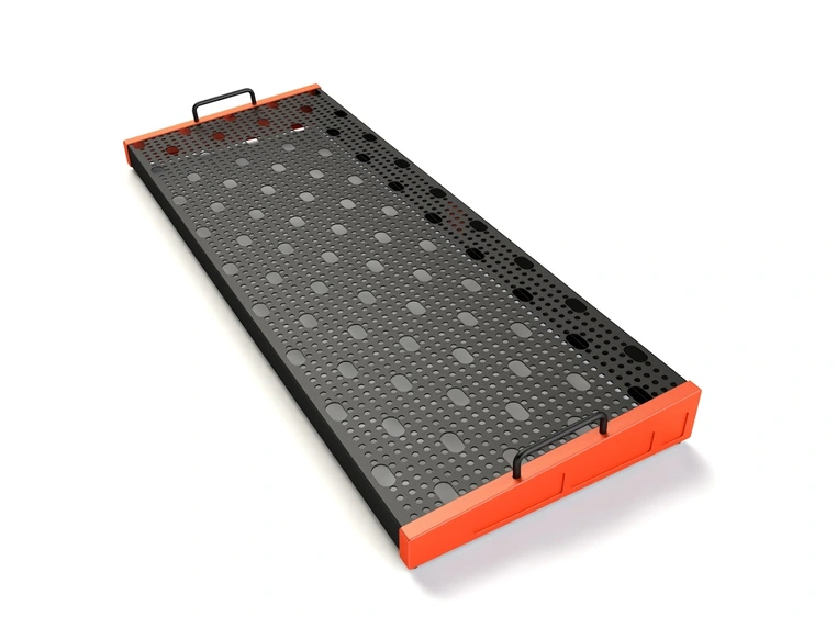 Temple Audio Design DUO Pedalbrett (32 x 86 cm) - Temple Red 