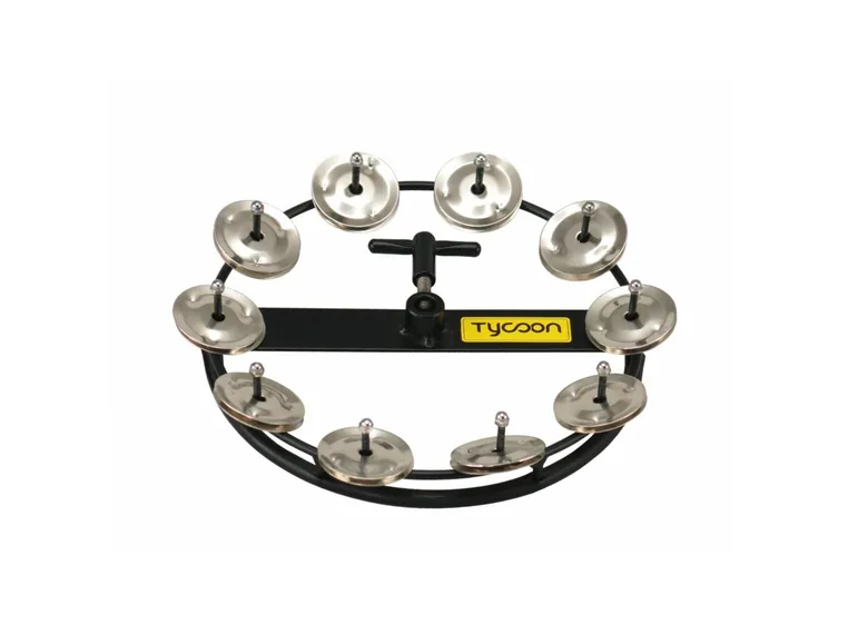 Tycoon Large Hi-Hat Tambourine - 10 Pair Steel Jingles 