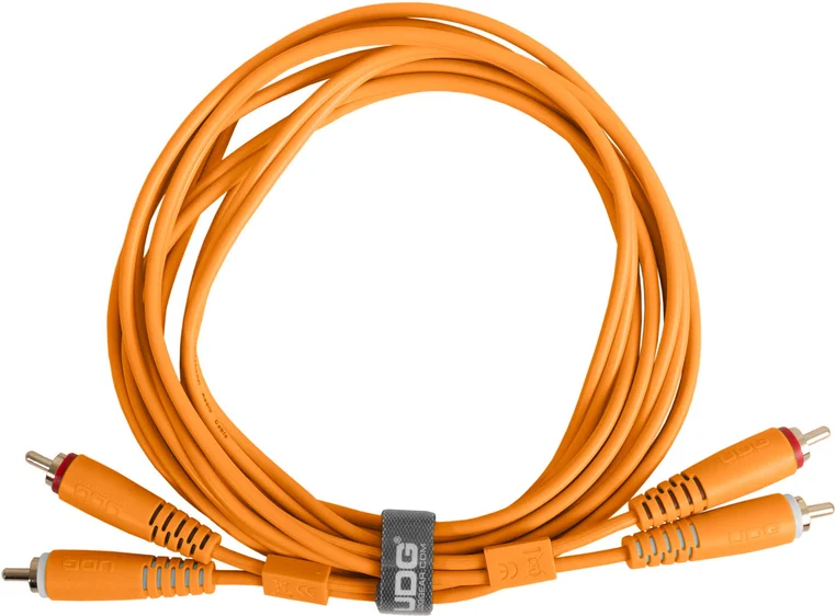 UDG Gear Lydkabel 2x RCA - 2x RCA Orange 1,5m 