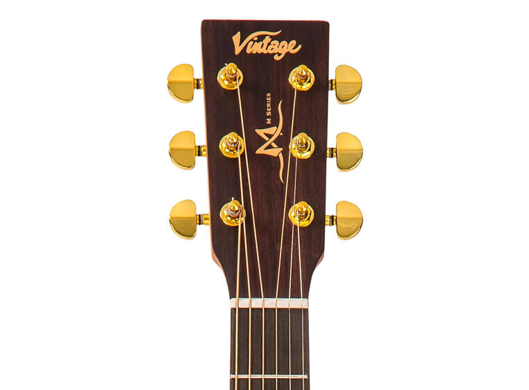 Vintage VE800 MH Electro Palour Guitar