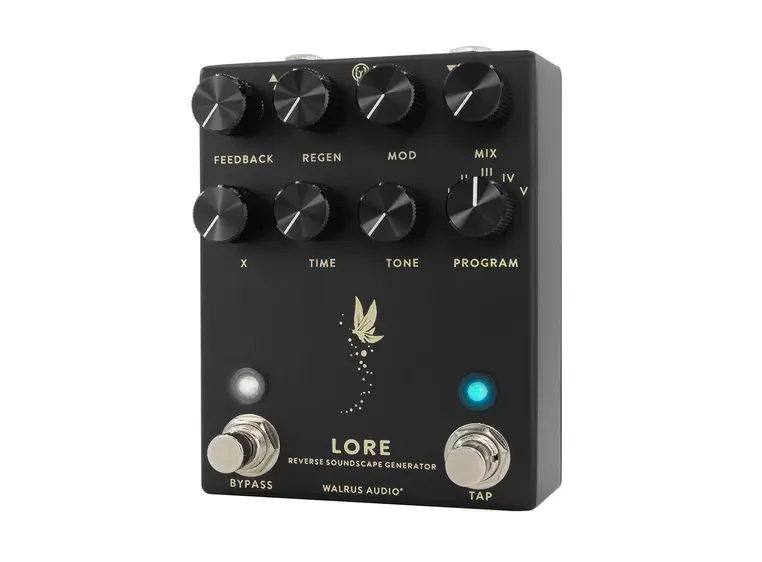 Walrus Audio Lore (Black) Reverse Soundscape Generator FX Pedal 