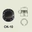 Wilkinson CK-10 el-gitar Control knob black metal