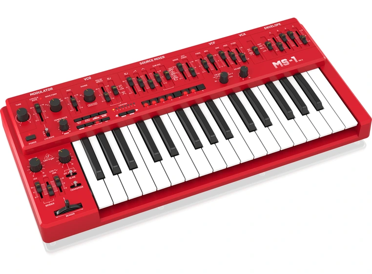 Behringer MS-1 MK II Red Analog Synthesizer 