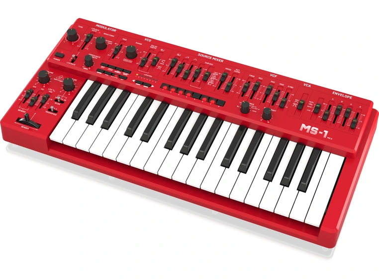 Behringer MS-1 MK II Red Analog Synthesizer 