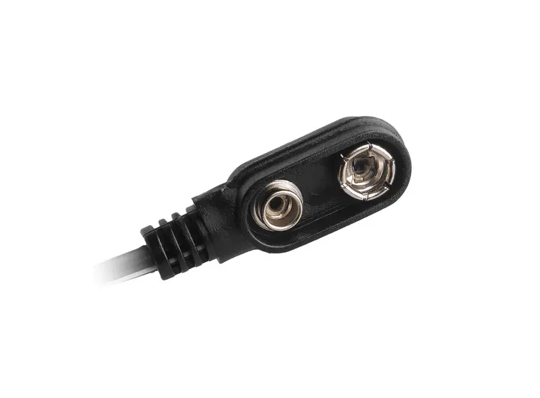 CIOKS 6030 Type 6 - 9V battery snap 30cm (sort) 