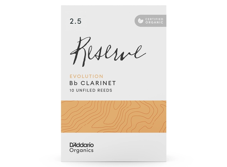 D'Addario Woodwinds ODCE1025 10-pakning Org. Reserve Evolution Bb-Klarinett 2.5 