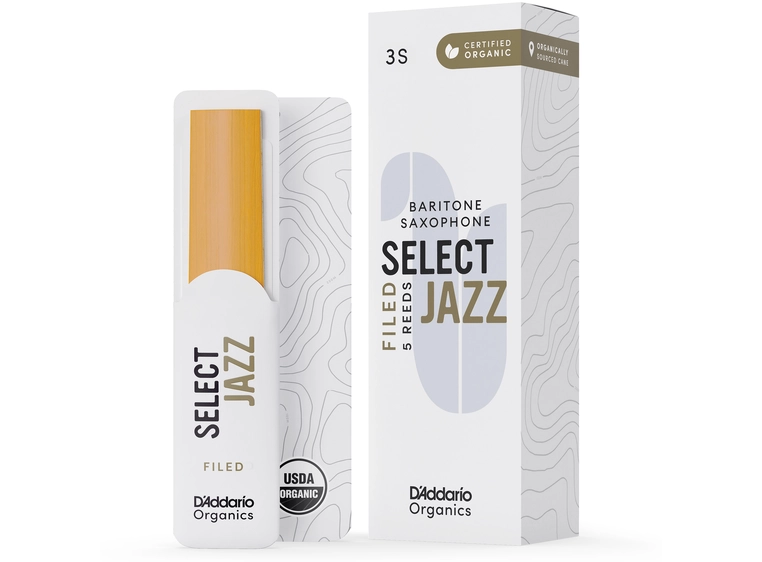 D'Addario Woodwinds ORSF05BSX3S 5-pk 3S Org. Select Jazz Filed Baritone-sax 